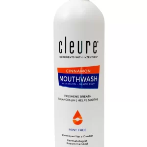 Cleure Cinnamon Mouthwash For Fresh Clean Breath.