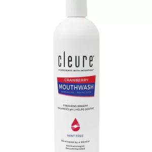 Cleure Cranberry Mouthwash For Fresh Clean Breath
